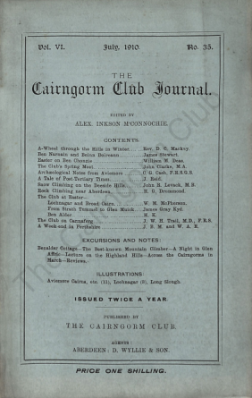 The Cairngorm Club Journal No 35 cover